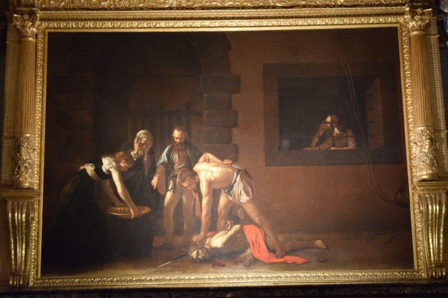 Malta - Valletta - konkatedra św. Jana- obraz Caravaggia 