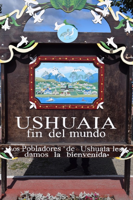 Argentyna - Ushuaia - tablica "Koniec świata"