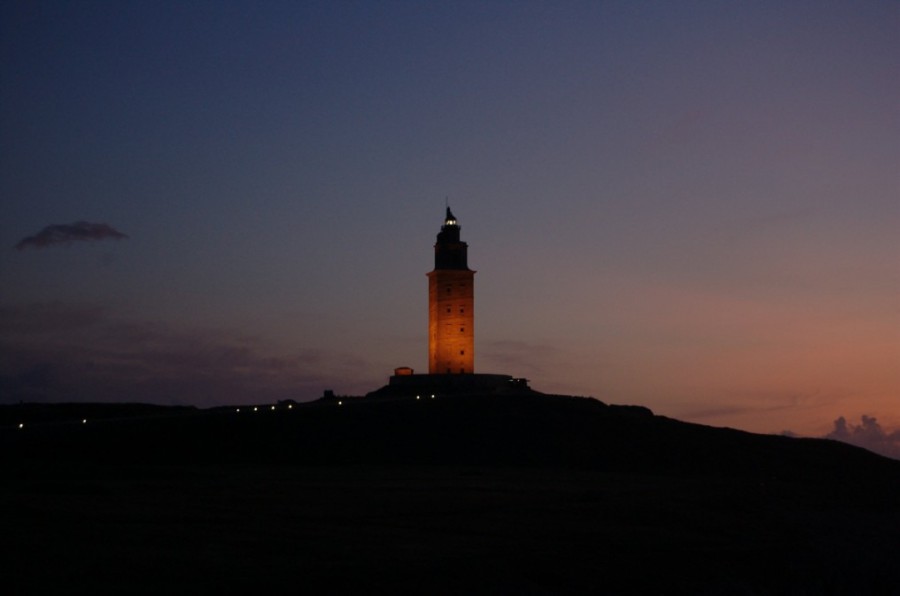 Hiszpania - A Coruna- latarnia Torre de Hercules